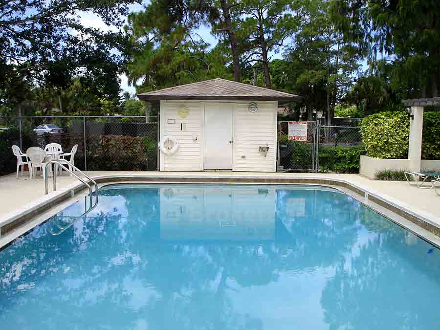 Boca Ciega Village Community Pool and Sun Deck Furnishings
